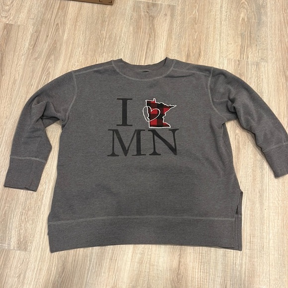 I♥️MN sweatshirt NWT OX - Picture 1 of 5